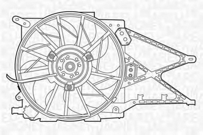 MAGNETI MARELLI 069422330010 -  Вентилятор, охлаждение двигателя